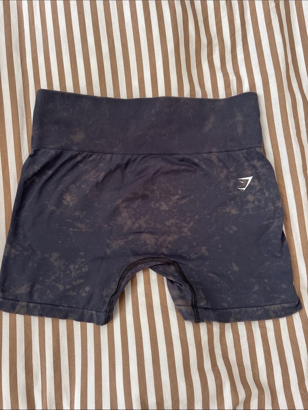 Gymshark Black Tie-Dye Seamless Bike Shorts